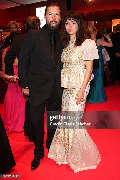 Ray, Rea Garvey and his wife Josephine during the Bambi Awards 2014 on November 13, 2014 in Berlin, Germany.