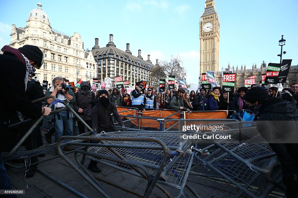 A National Day Of Protest Is Held As Students Demonstrate Over Tuition Fees