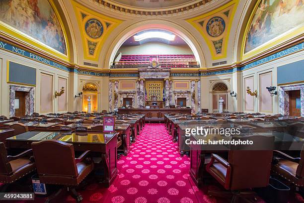 house chamber in st. paul, mn - library of congress interior stock pictures, royalty-free photos & images