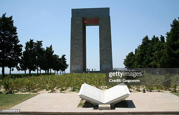 turkish cemetery, battle of gallipoli - martyrs cemetery stock pictures, royalty-free photos & images