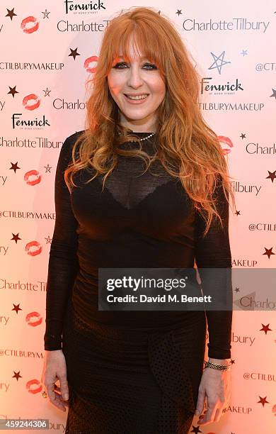 Charlotte Tilbury attends the launch of Charlotte Tilbury's 'Backstage Beauty Booth' counter in the Beauty Hall at Fenwick Of Bond Street on November...