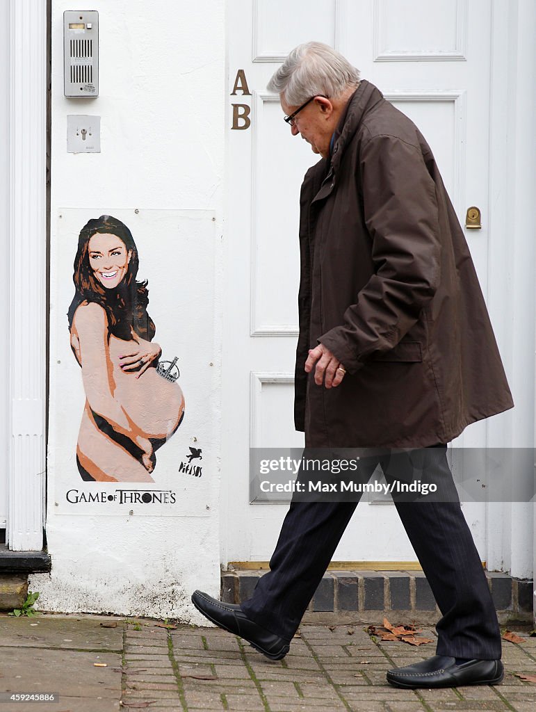 Graffiti Of The Duchess Of Cambridge Appears In London