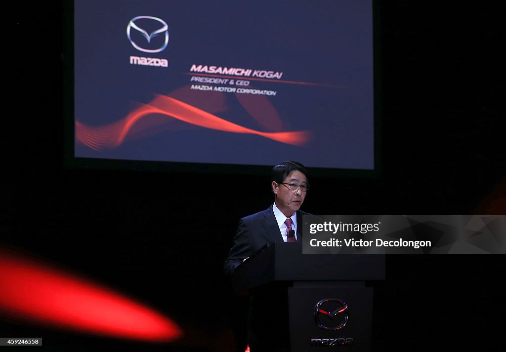 Mazda CEO Kicks Off Los Angeles Hosts Annual Auto Show