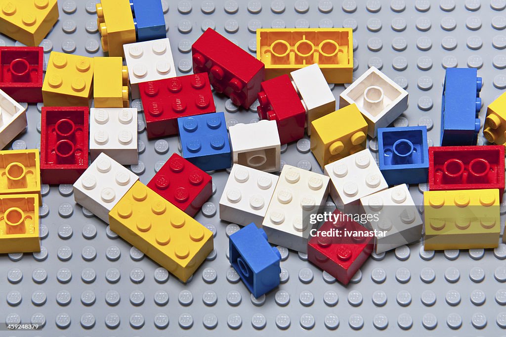 Lego Building Bricks And Interlocking Blocks High-Res Stock Photo ...