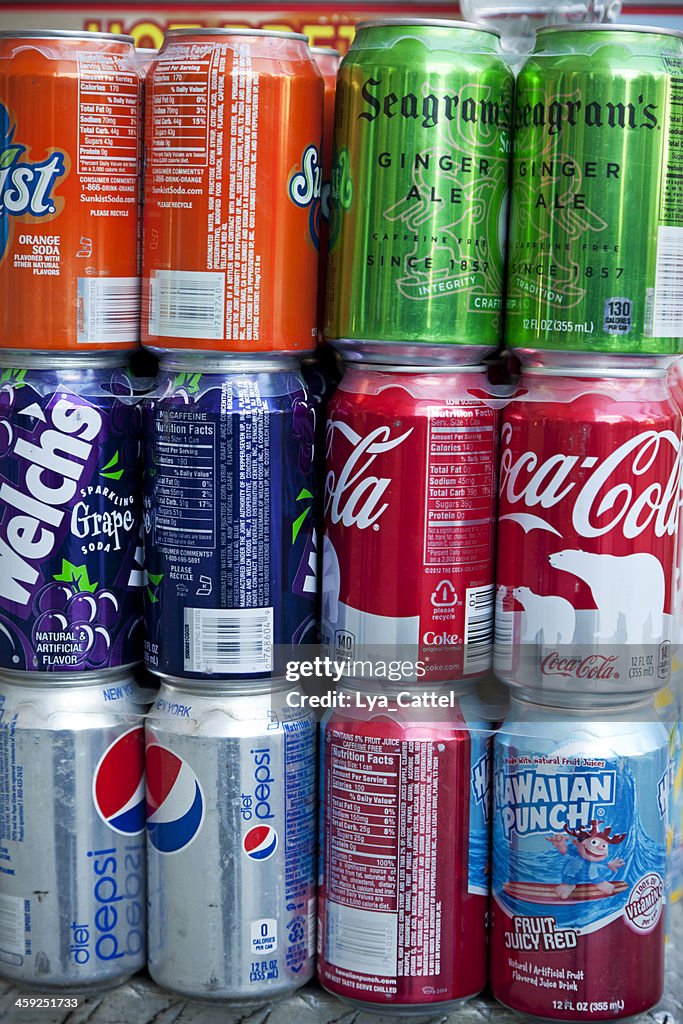 Soda cans