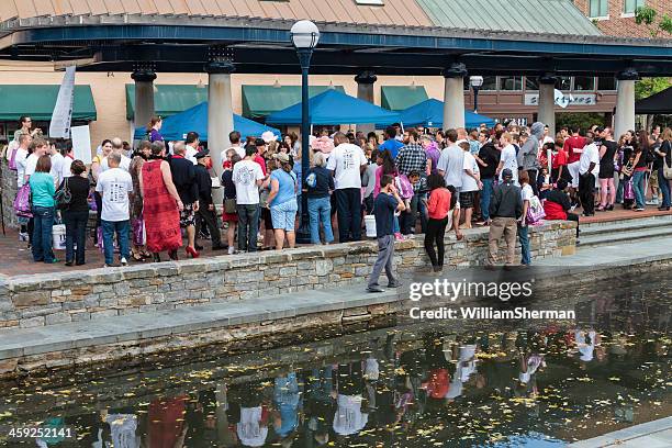 walk a mile in her shoes--event against domestic violence - frederick bildbanksfoton och bilder