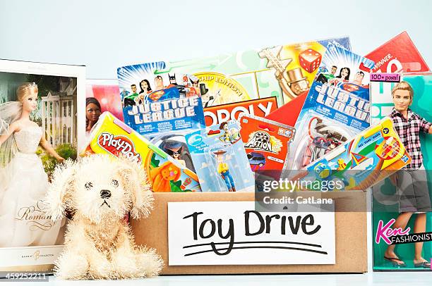holiday toy drive - toy drive stock pictures, royalty-free photos & images