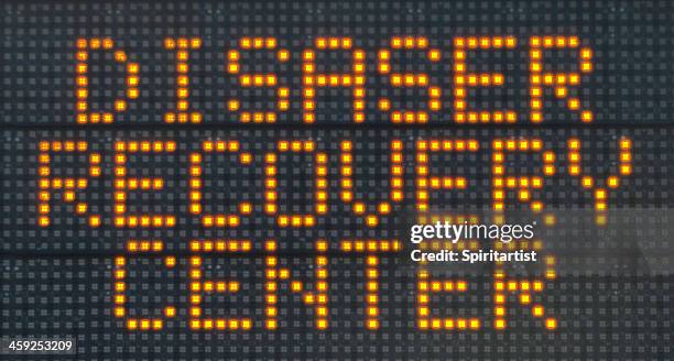 disaster recovery center sign - flood relief stock pictures, royalty-free photos & images