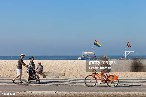 copacabana no rio de janeiro - praia de copacabana imagens e fotografias de stock