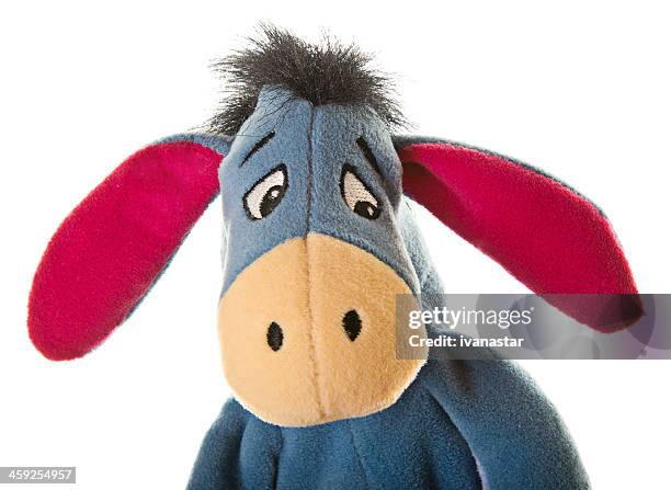 eeyore donkey from winnie-the-pooh - winnie pooh stock pictures, royalty-free photos & images