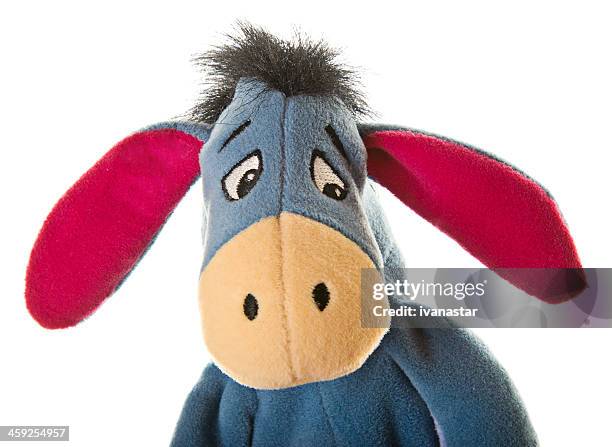eeyore donkey from winnie-the-pooh - images of eeyore stock pictures, royalty-free photos & images