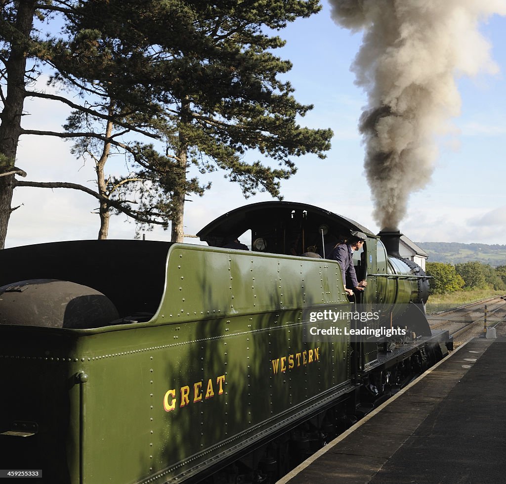 Steam Train Departing