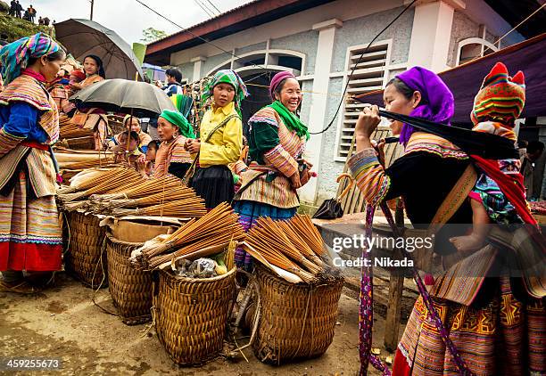 bac ha market, vietnam - bac ha stock pictures, royalty-free photos & images