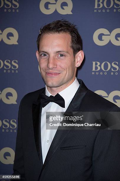 Renaud Lavillenie attends the GQ Men Of The Year Awards 2014 Photocall In Paris at Musee d'Orsay on November 19, 2014 in Paris, France.