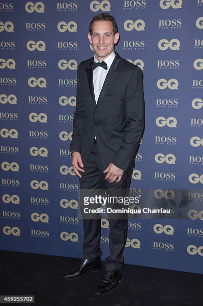 Renaud Lavillenie attends the GQ Men Of The Year Awards 2014 Photocall In Paris at Musee d'Orsay on November 19, 2014 in Paris, France.