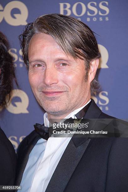 Mads Mikkelsen attends the GQ Men Of The Year Awards 2014 Photocall In Paris at Musee d'Orsay on November 19, 2014 in Paris, France.