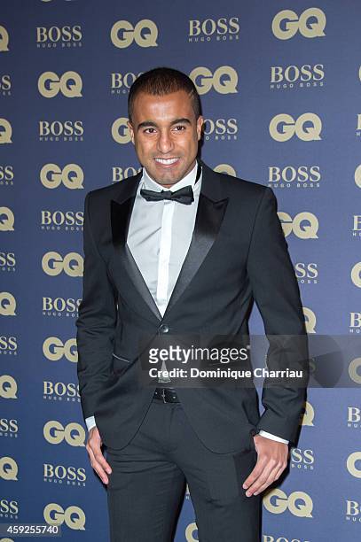 Lucas Moura attends the GQ Men Of The Year Awards 2014 Photocall In Paris at Musee d'Orsay on November 19, 2014 in Paris, France.