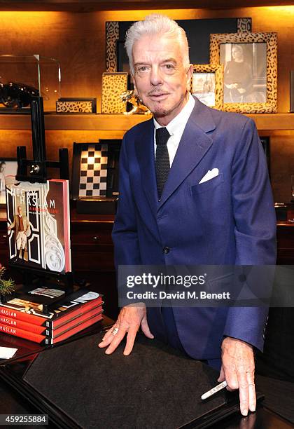 Nicky Haslam attends the launch of Nicky Haslam's new book "A Designer's Life" at Ralph Lauren on November 19, 2014 in London, England.