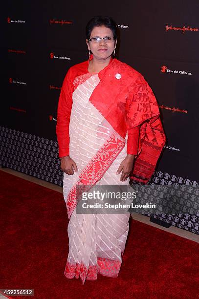 Global Child Service Award Honoree Aziza Begum attends the 2nd Annual Save The Children Illumination Gala at the Plaza on November 19, 2014 in New...