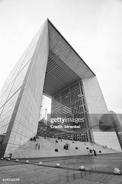 hello sadness - la defense - grande arche stock pictures, royalty-free photos & images