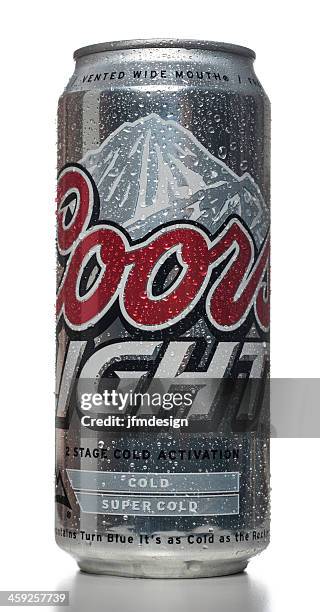coors light 1 pint beer can - coors light can stock pictures, royalty-free photos & images