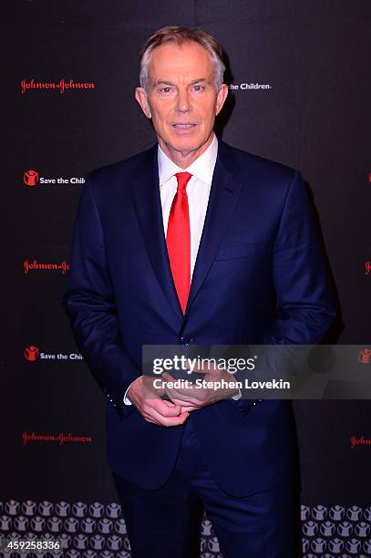 Former Minister of the United Kingdom and Honoree Tony Blair attends the 2nd Annual Save The Children Illumination Gala at the Plaza on November 19,...