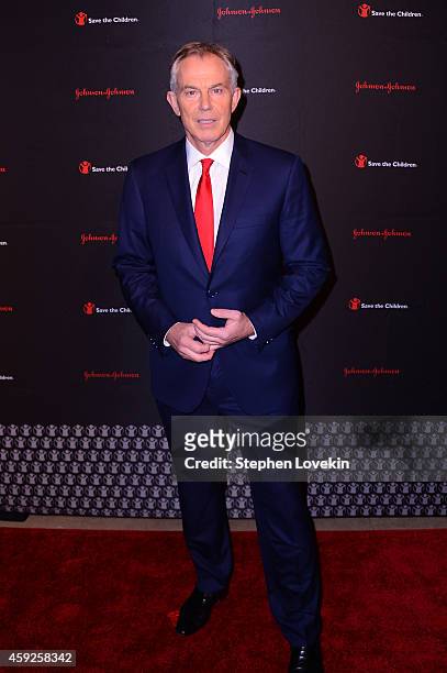 Former Minister of the United Kingdom and Honoree Tony Blair attends the 2nd Annual Save The Children Illumination Gala at the Plaza on November 19,...
