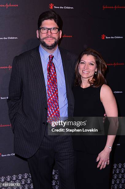 Producer Jim Bell and Angelique Bell attend the 2nd Annual Save The Children Illumination Gala at the Plaza on November 19, 2014 in New York City.