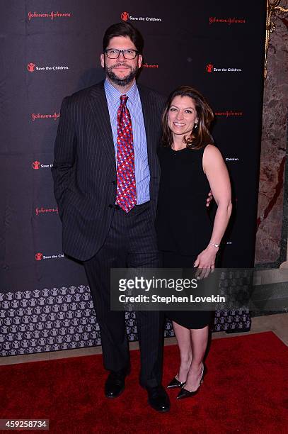 Producer Jim Bell and Angelique Bell attend the 2nd Annual Save The Children Illumination Gala at the Plaza on November 19, 2014 in New York City.