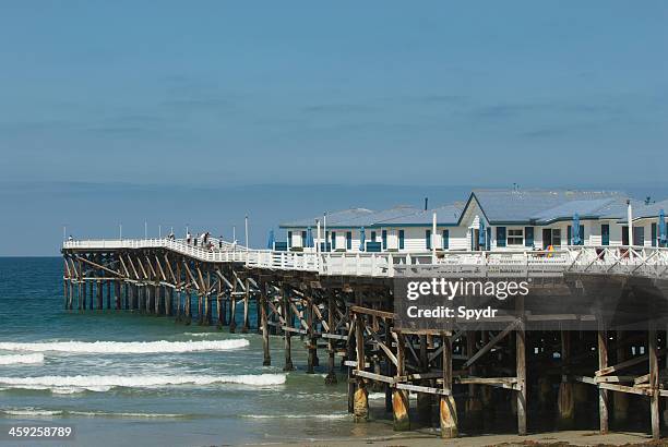 crystal pier, pacific beach - san diego pacific beach stock pictures, royalty-free photos & images