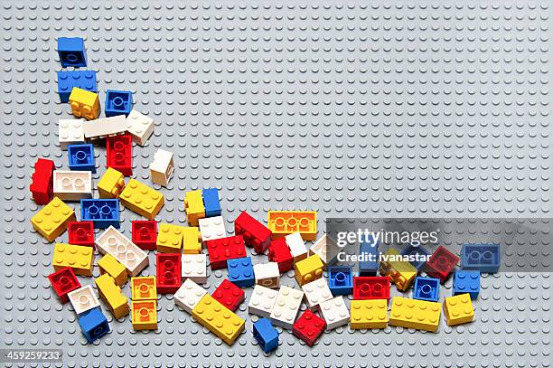 lego building bricks and interlocking blocks - plastic block stock pictures, royalty-free photos & images