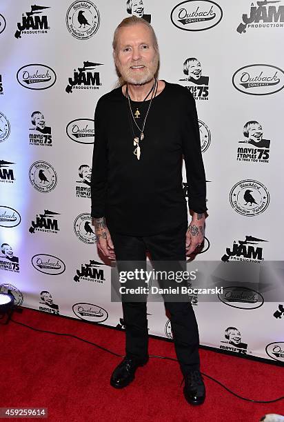 Gregg Allman attends I'll Take You There: Celebrating 75 Years Of Mavis Staples at Auditorium Theatre on November 19, 2014 in Chicago, Illinois.