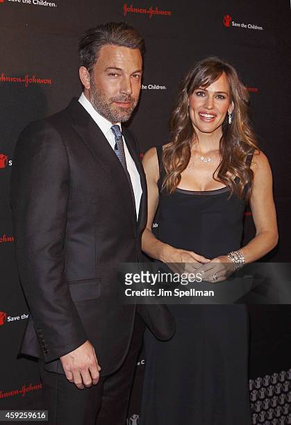 Actors Ben Affleck and Jennifer Garner attend the 2nd annual Save the Children Illumination Gala at the Plaza Hotel on November 19, 2014 in New York...