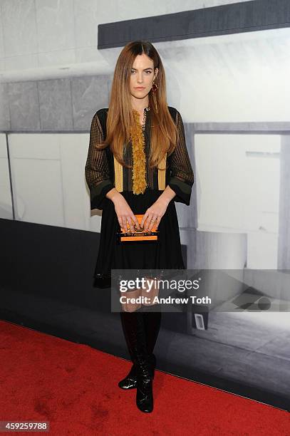 Actress Riley Keough attends The Whitney Museum Of American Art's 2014 Gala & Studio Party at The Whitney Museum of American Art on November 19, 2014...