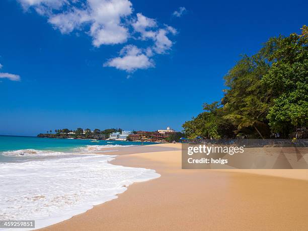 sosua beach, dominikanische republik - puerto plata stock-fotos und bilder