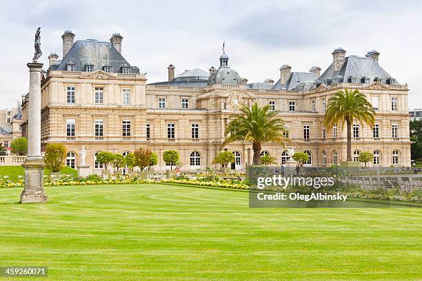 palazzo del lussemburgo, parigi. - jardin du luxembourg no people foto e immagini stock