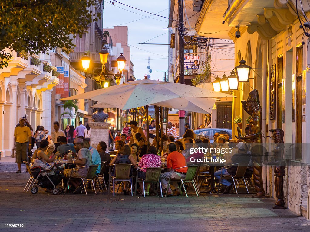 Street cafes Santo Domingo, Dominican Republic