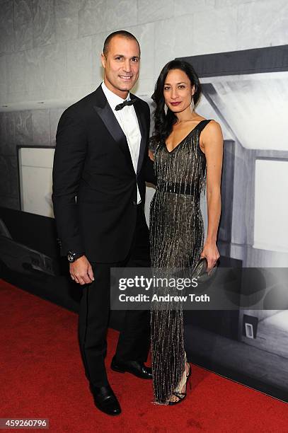 Nigel Barker and Cristen Barker attend The Whitney Museum Of American Art's 2014 Gala & Studio Party at The Whitney Museum of American Art on...