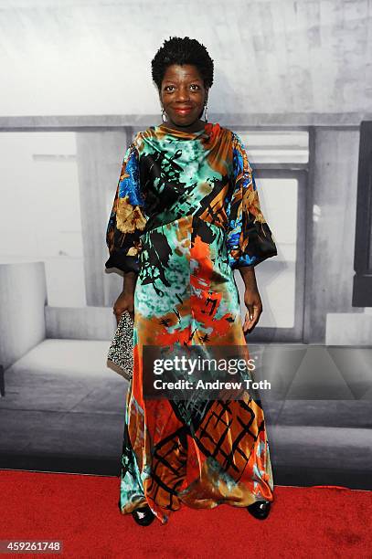 Curator Thelma Golden attends The Whitney Museum Of American Art's 2014 Gala & Studio Party at The Whitney Museum of American Art on November 19,...