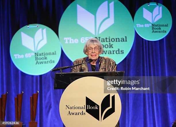 Ursula K. Le Guin attends 2014 National Book Awards on November 19, 2014 in New York City.