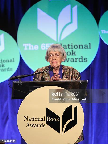 Ursula K. Le Guin attends 2014 National Book Awards on November 19, 2014 in New York City.