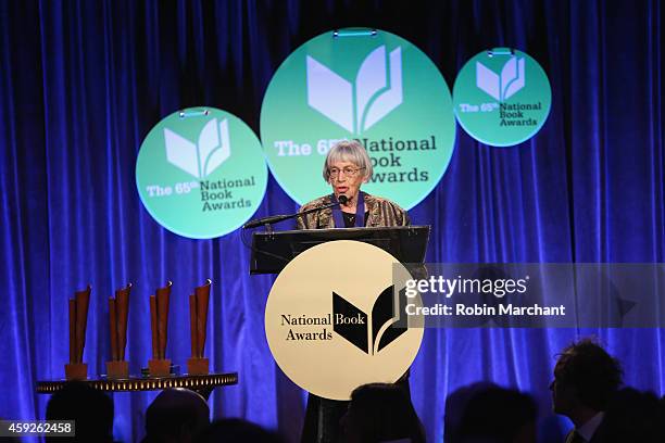 Ursula K. Le Guin attends 2014 National Book Awards on November 19, 2014 in New York City.