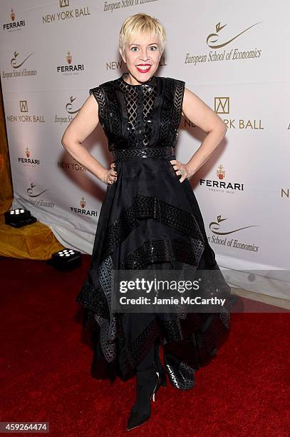 Costume designer Catherine Martin attends The New York Ball: The 20th Anniversary Benefit for The European School Of Economics at Trump Tower on...