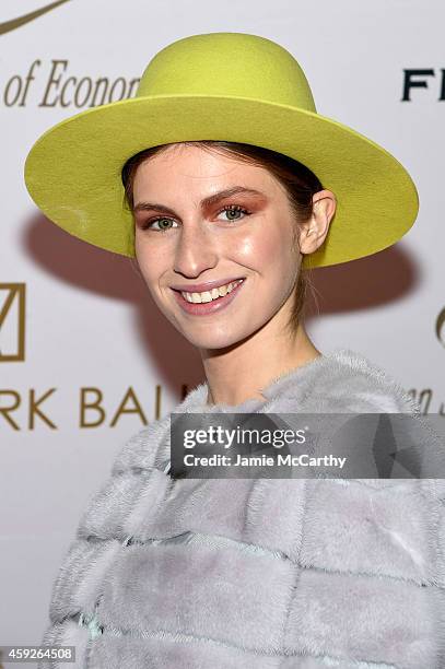 Tali Lennox attends The New York Ball: The 20th Anniversary Benefit for The European School Of Economics at Trump Tower on November 19, 2014 in New...