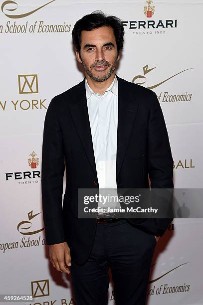 Designer Yigal Azrouel attends The New York Ball: The 20th Anniversary Benefit for The European School Of Economics at Trump Tower on November 19,...