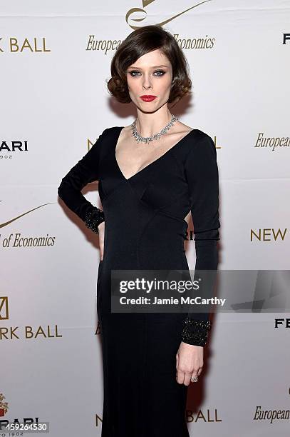 Model Coco Roca attends The New York Ball: The 20th Anniversary Benefit for The European School Of Economics at Trump Tower on November 19, 2014 in...
