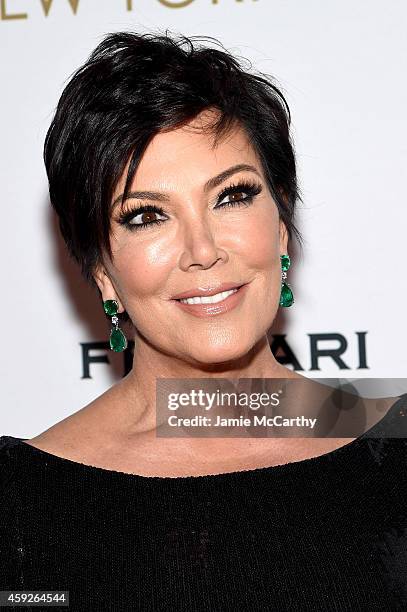 Kris Jenner attends The New York Ball: The 20th Anniversary Benefit for The European School Of Economics at Trump Tower on November 19, 2014 in New...