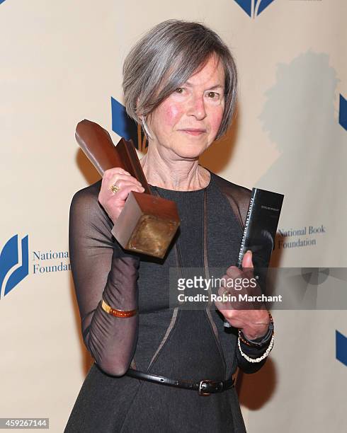 Louise Gluck attends 2014 National Book Awards on November 19, 2014 in New York City.