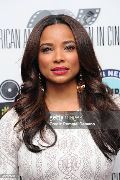 Rochelle Aytes attends the African American Women In Cinema's "Seasons Of Love" Screening at Chelsea Bow Tie Cinemas on November 19, 2014 in New York...