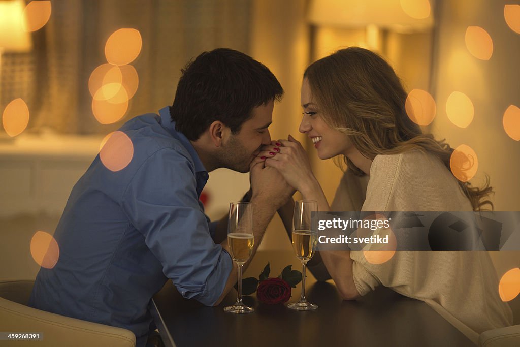 Beautiful couple date.